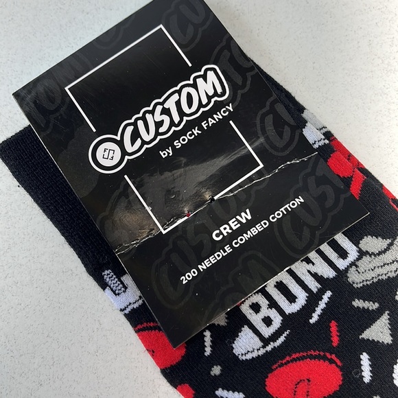 NWT Custom by Sock Fancy click Bond Crew M (7-11) - Picture 3 of 7
